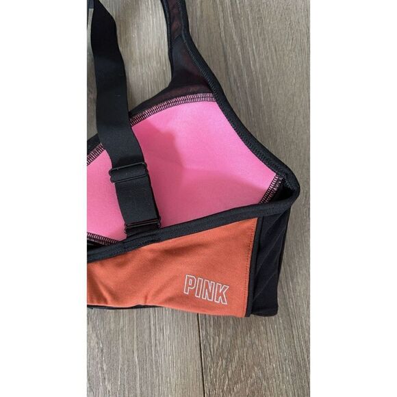 Victoria's Secret PINK Ultimate High Impact Sports Bra Chestnut Spice Brown Sz S - Picture 8 of 8